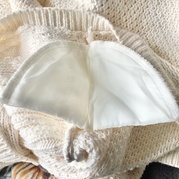 VINTAGE Chunky Fisherman Sweater Cardigan Button Cottagecore Academia Grandpa XL - Picture 7 of 11